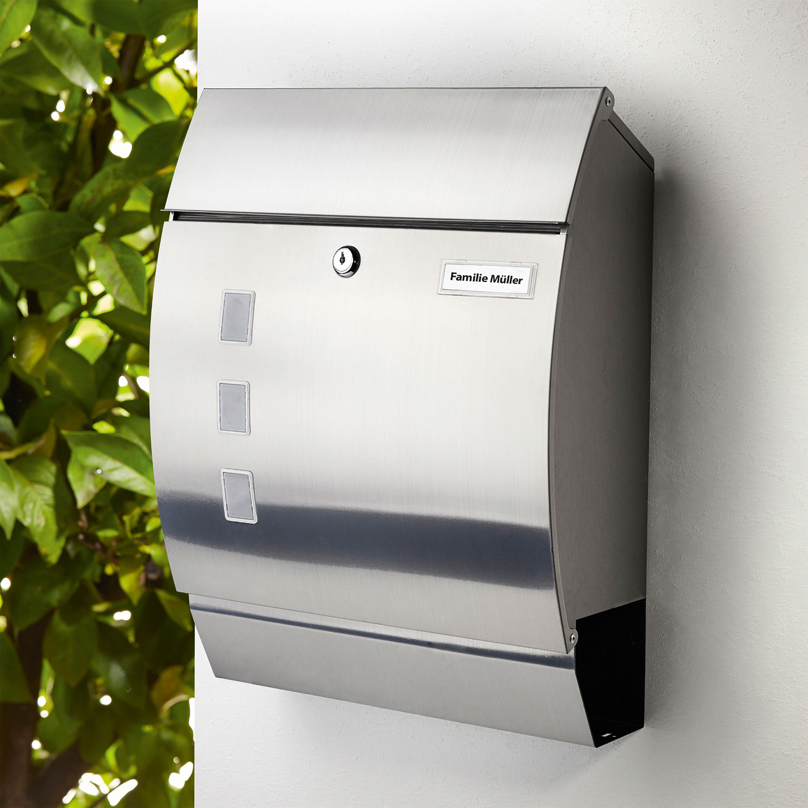 Workzone EdelstahlBriefkasten mit Zeitungsfach ALDI