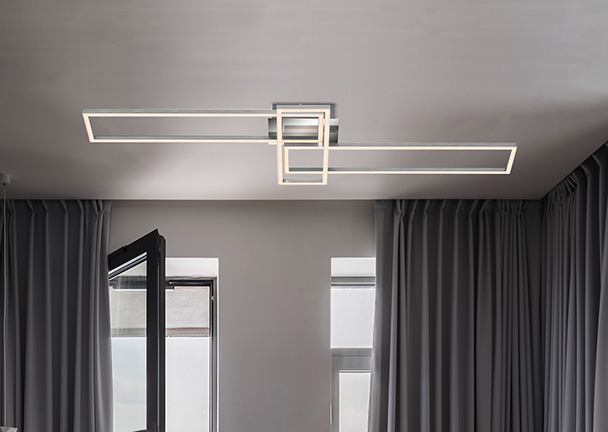 WiFi-CCT-LED-Wand- und Deckenleuchte, rechteckig WiFi-CCT-LED-Wand- und Deckenleuchte, rechteckig