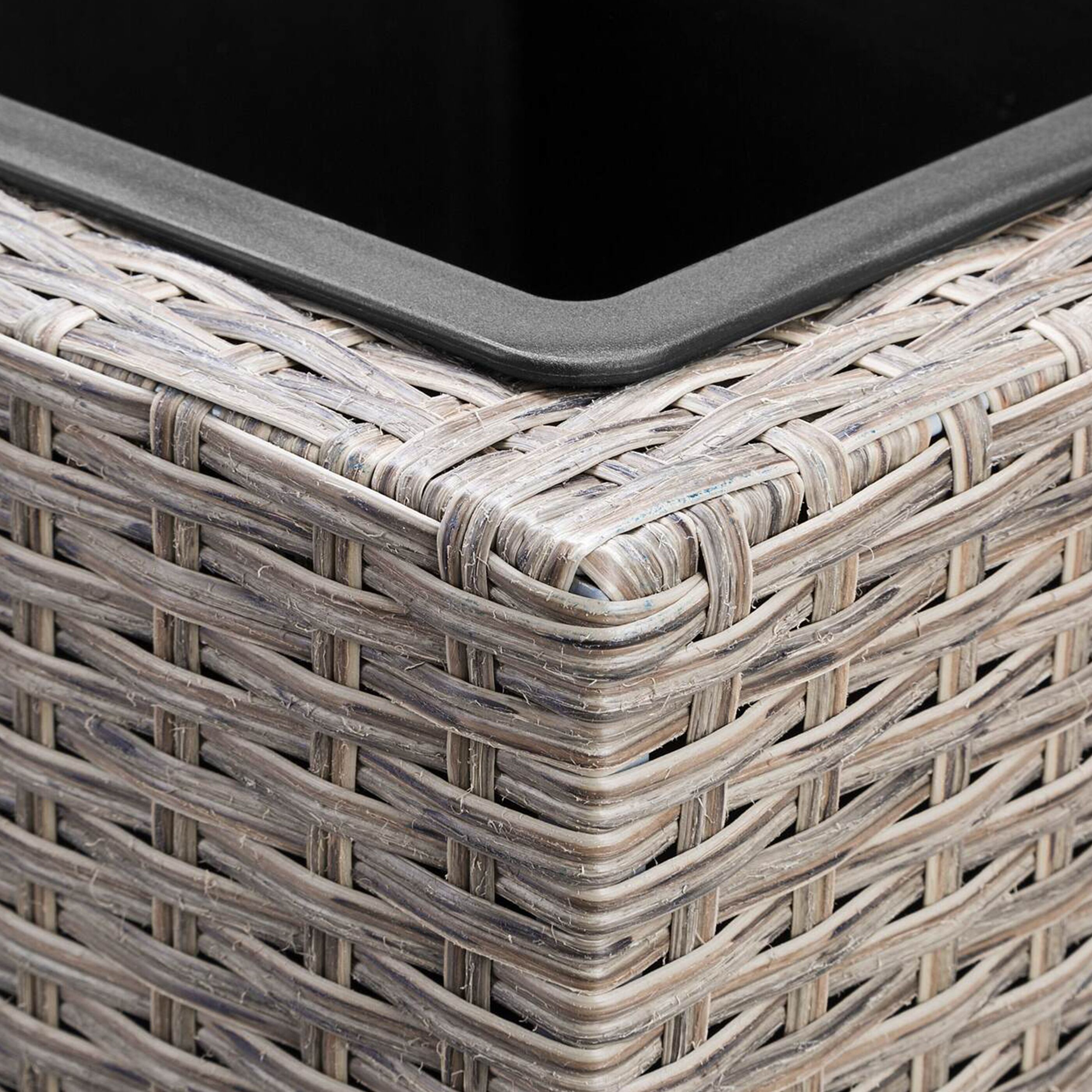 CASARIA® Blumenkasten Polyrattan 83x60x30,5cm ALDI