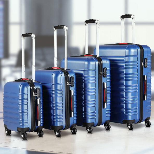 Hartschalenkoffer-Set Baseline, 4-tlg., 34-120 l, blau