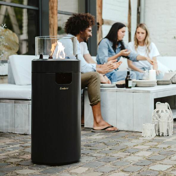 Feuerstelle Nova M, black/silver