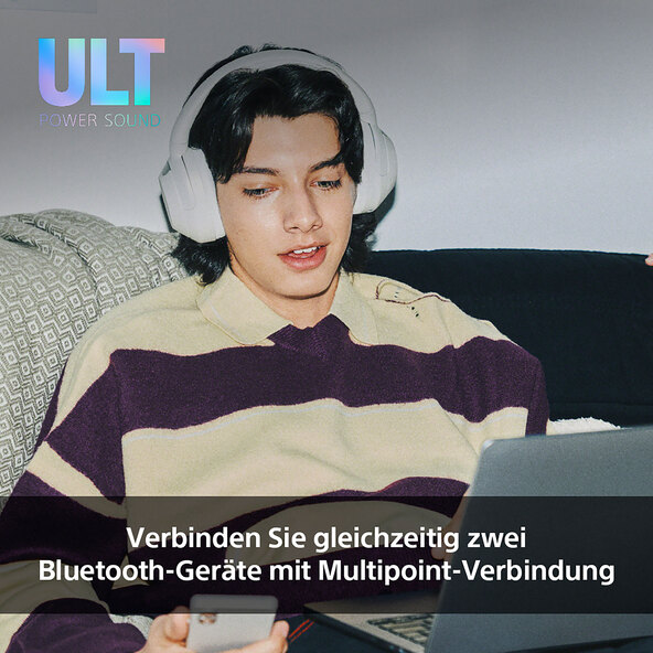 Kabelloser BT Kopfhörer WH-ULT900NH, weiß