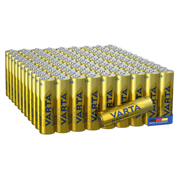 VARTA Alkaline Plus AA Batterien, 100er Pack