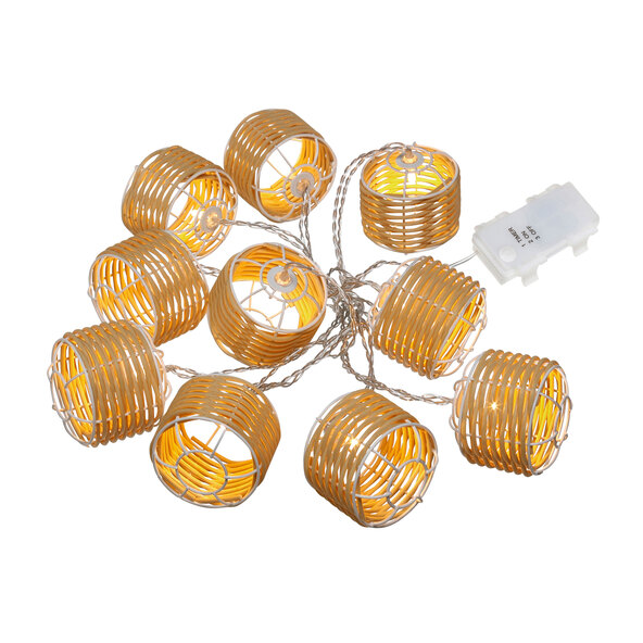 Lichterkette Rattan, Fass