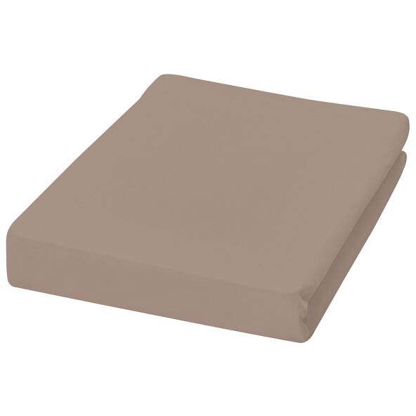 Jersey Spannbetttuch, 180-200 x 200 cm, beige