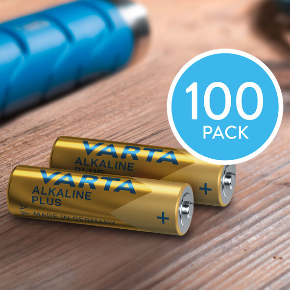 VARTA Alkaline | 100er ONLINESHOP ALDI Plus Batterien, Pack AAA