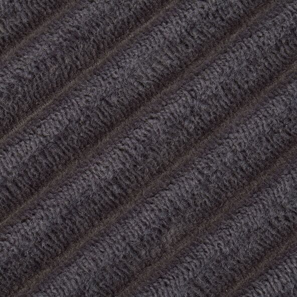 Badteppich Berlin in Cord Optik, 2er Set, 50 x 70 cm, anthrazit