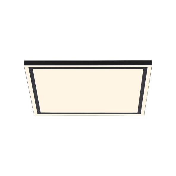 Quadratische LED-Deckenleuchte Edging Smart mit abgerundeten Ecken, gleichmäßiger, heller Ausleuchtung und schlichtem, modernem Design.