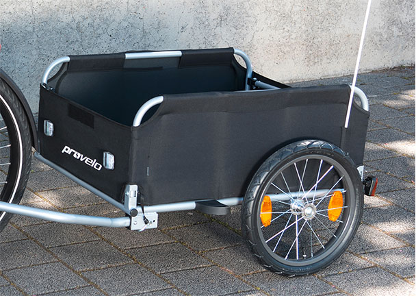 Fahrrad-Lastenanhänger mit Verdeck Fahrrad-Lastenanhänger mit Verdeck
