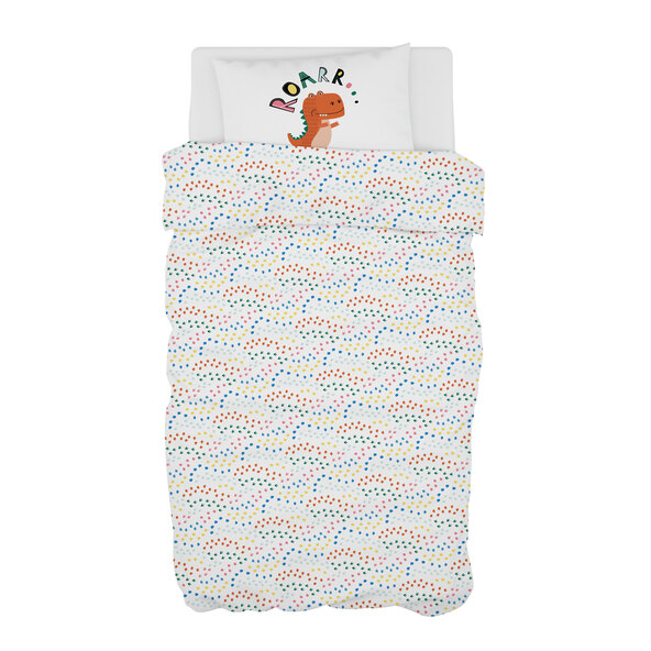 Kinder-Bettwäsche Renforce, Dino