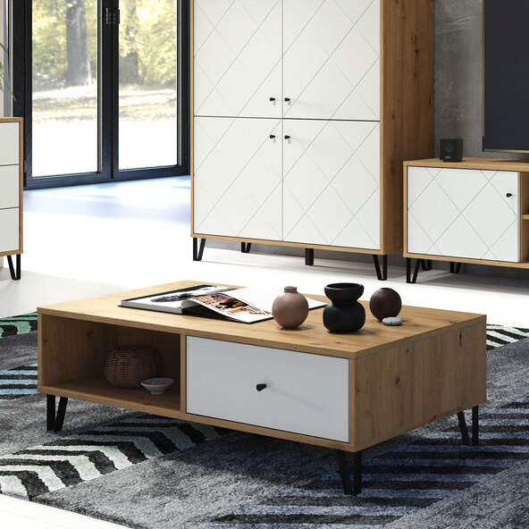 Couchtisch Touch mit zwei Schubkästen
