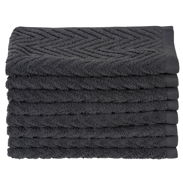Gästehandtuch Supersoft, 8er Set, anthrazit