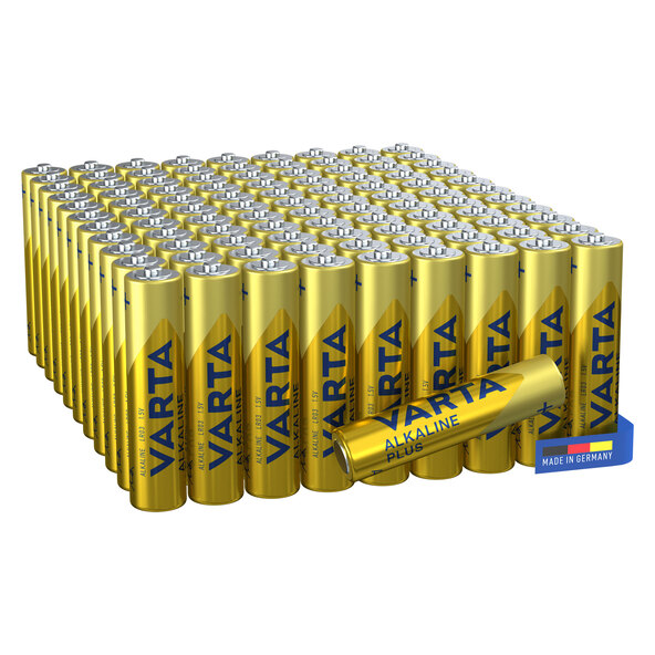 VARTA Alkaline Plus AAA Batterien, 100er Pack