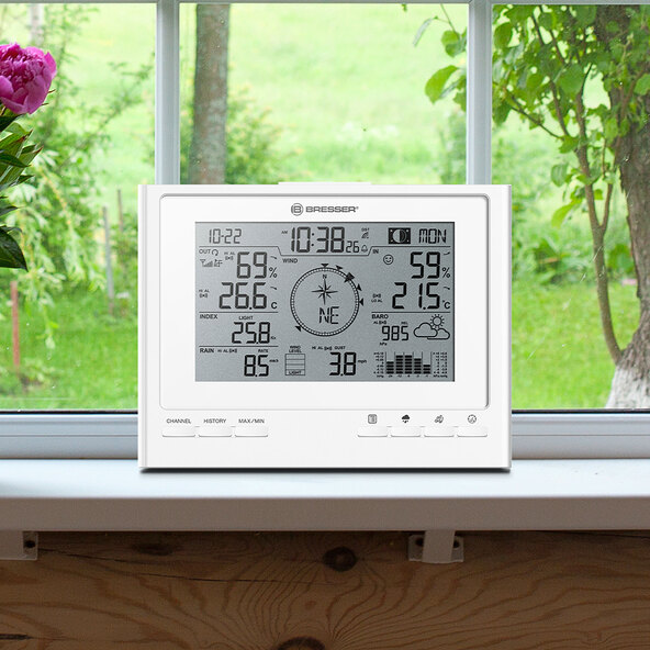 7-in-1 Funk-Wetterstation ClimateScout, weiß