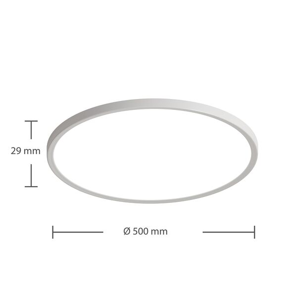 Smarte LED-Deckenleuchte Amela white+ambiance, Ø 50 cm