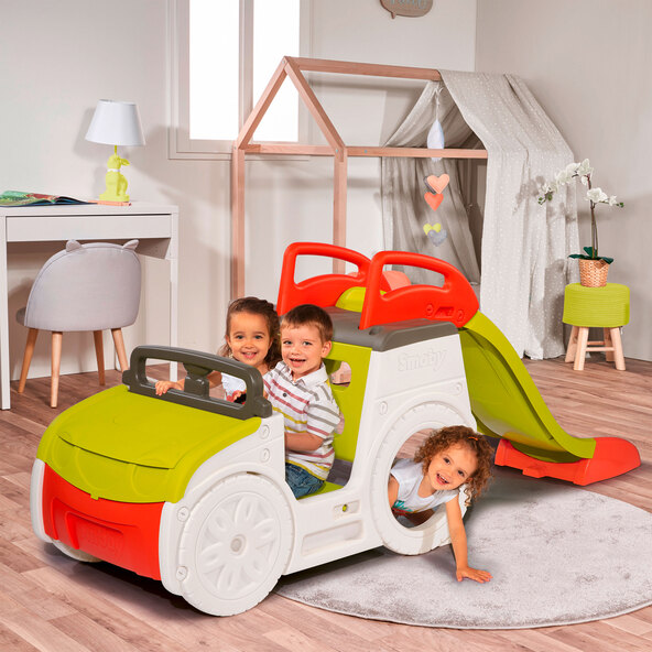 Abenteuer-Spielauto, inkl. Sandkasten und Rutsche