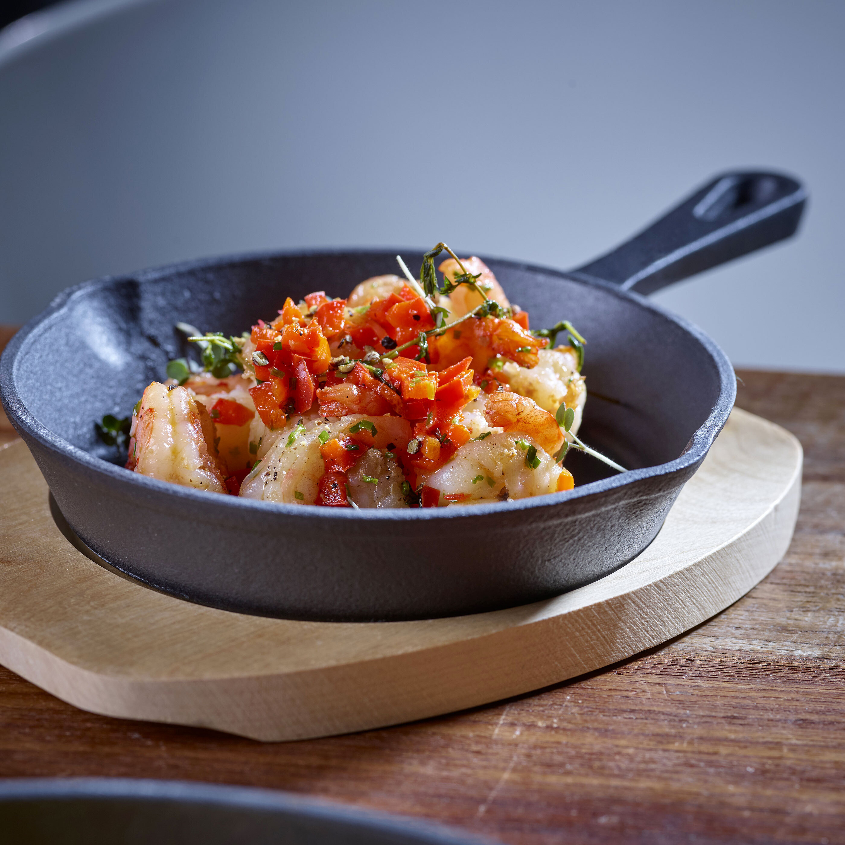 Servierpfanne Schmiedeeisen 20cm - Mit Seitengriffen Für Herd & Ofen