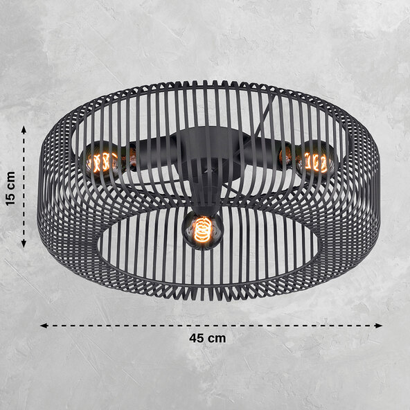 LED-Deckenleuchte Cage, 12 W, 180 lm