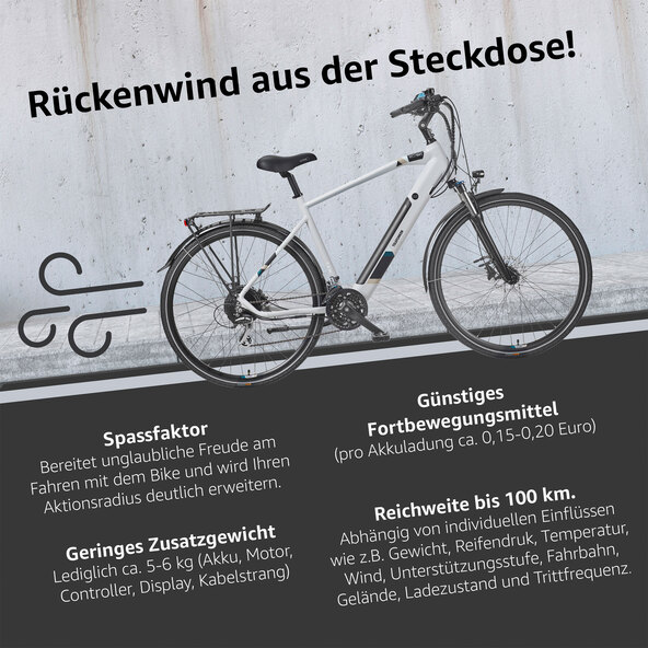 Trekking E-Bike Expedition XC941, kreide