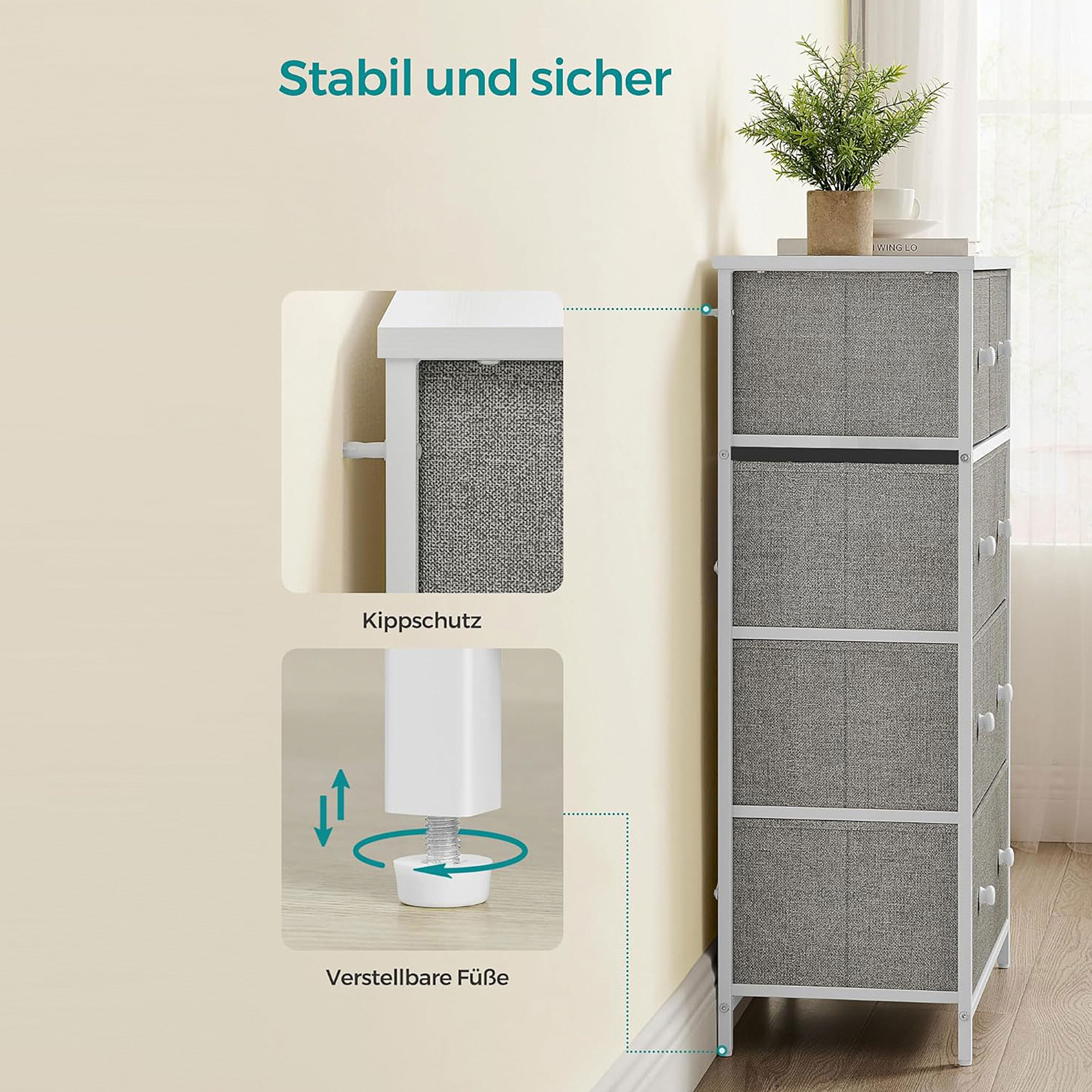 Kommode, 5 Schubladen ALDI