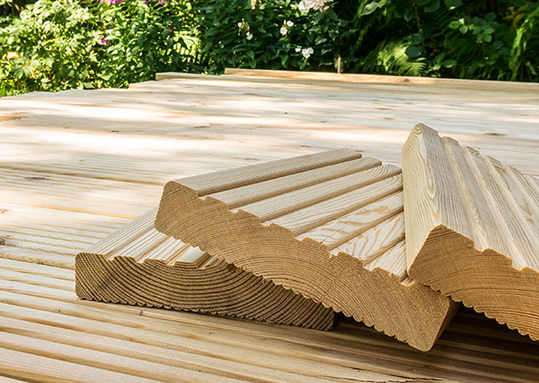 Terrassendielen Lärchenholz, 6 m² Terrassendielen Lärchenholz, 6 m²