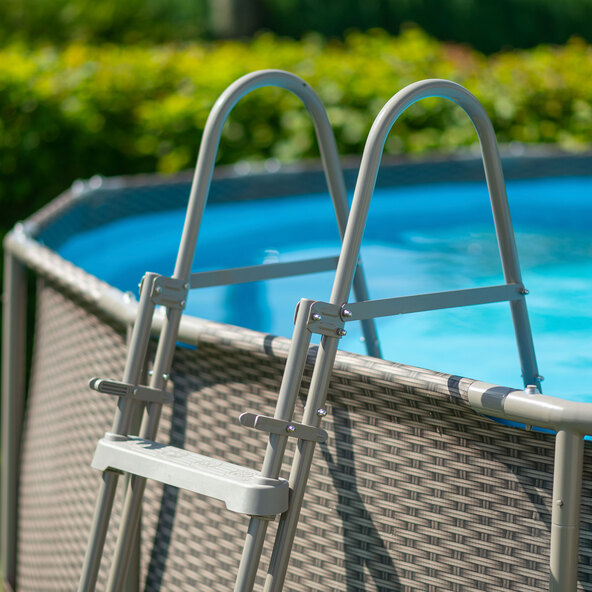 Elite Frame Pool, Rattan-Style, Ø 457 cm