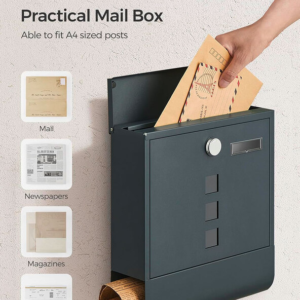 Briefkasten, anthrazit