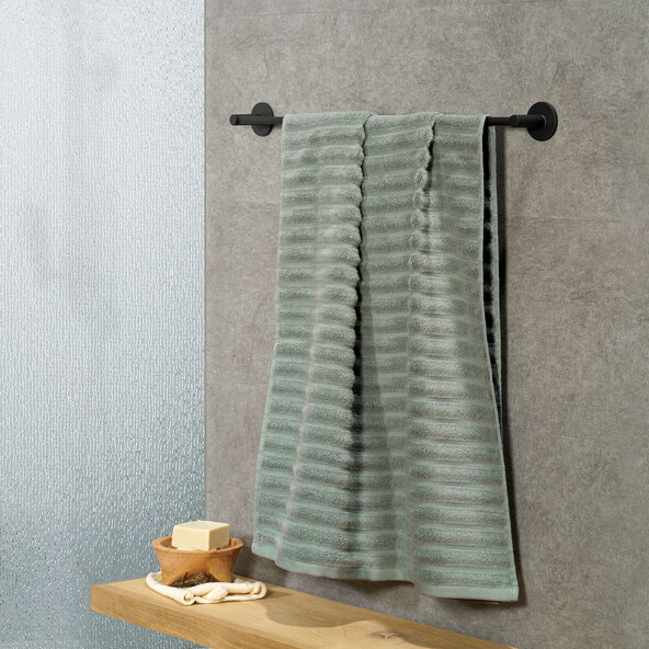 Duschtuch Hoch/Tief, 2er Set, grün