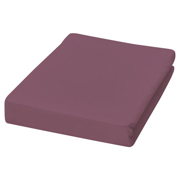 Jersey-Spannbetttuch, 90-100 x 200 cm, bordeaux