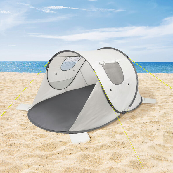 Pop Up Strandmuschel, grau