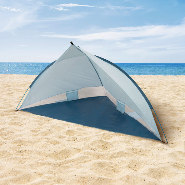 Steck-Strandmuschel, blau