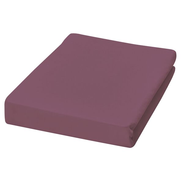 Jersey-Spannbetttuch 140–160 x 200 cm, bordeaux