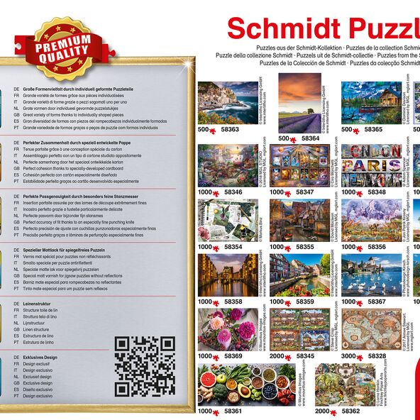 Puzzle Antike Weltkarte, 3.000 Teile