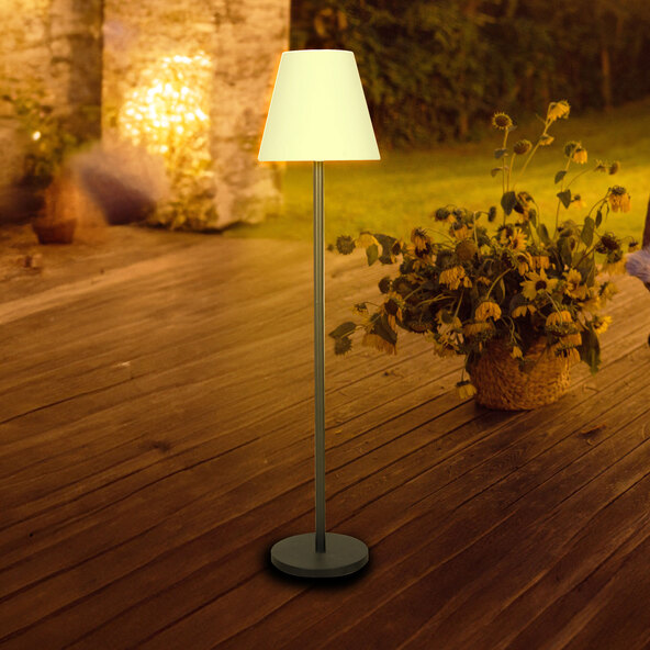 LED-Akku-Solar-Stehlampe