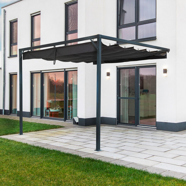Wand-Pergola, 300 x 300 cm