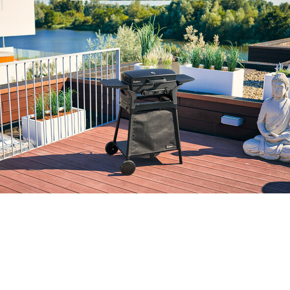 Enders Mobiler Gasgrill Urban, inkl. Trolley, Wetterschutzhülle und Kartuschenhalter-Set