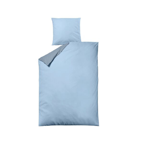 Bettwäsche Luxus Satin, 155 x 220 cm, blau