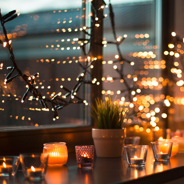 Smart-Home-Lichterkette, warmweiß, 120 LEDs