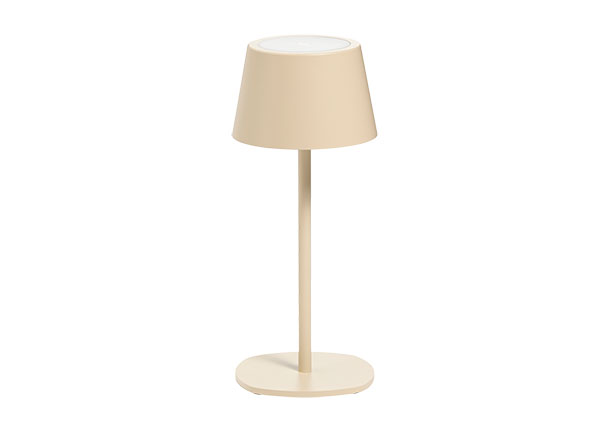 3 in 1 LED-Akku-Tischleuchte, beige