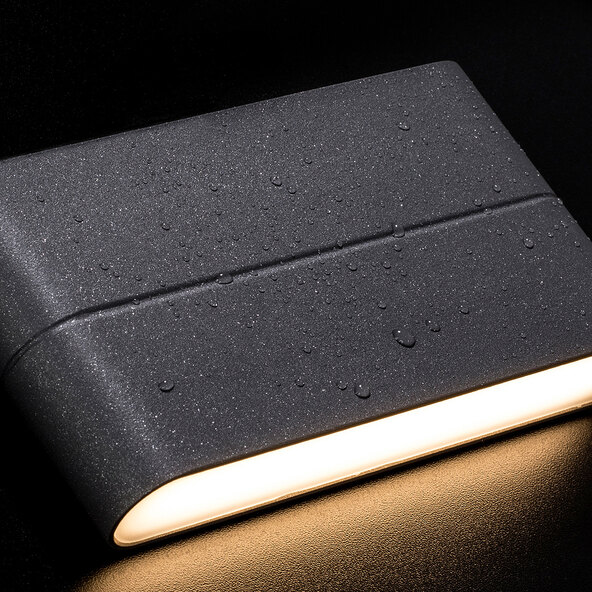 LED-Außenwandleuchte Telesto, 2-flammig