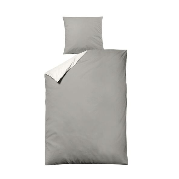 Bettwäsche Luxus Satin, 155 x 220 cm, silber