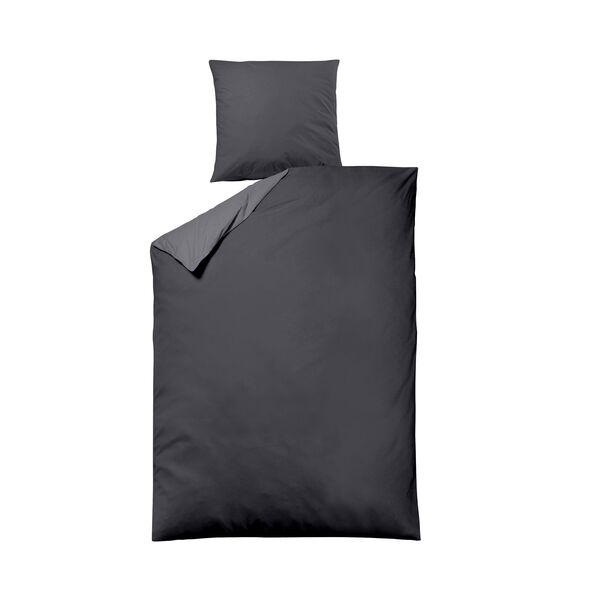 Bettwäsche Luxus Satin, 155 x 220 cm, anthrazit
