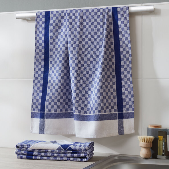 Allzweck Grubenhandtücher, 6 Stück, blau