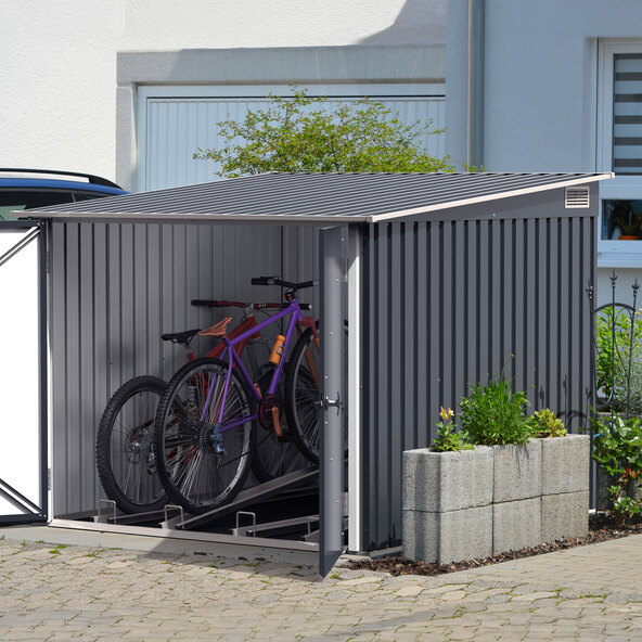 Fahrradbox für bis zu 4 Fahrräder