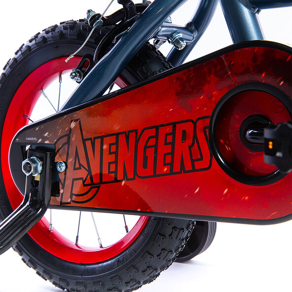 Kinder-Fahrrad Avengers 12 Zoll, grau/schwarz