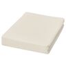 Jersey Spannbetttuch, 90-100 x 200 cm, creme