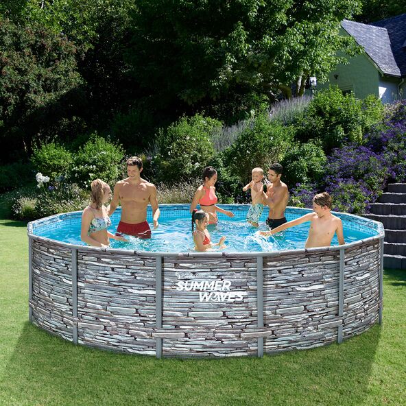 Elite Frame Pool, Stone, Ø 427 cm