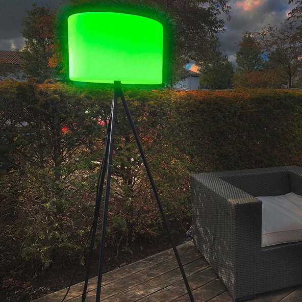 Smarte LED-Outdoor-Stehleuchte Khaya