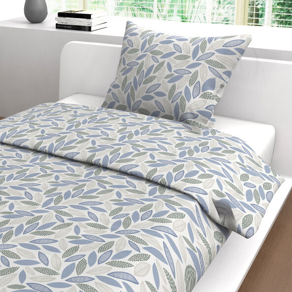 Bettwäsche Mako Satin, NG, Blätter
