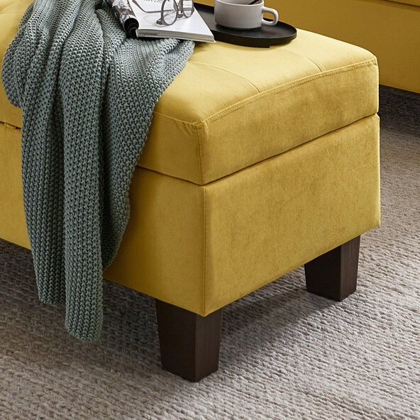 Sofa ROM, Samt Gelb